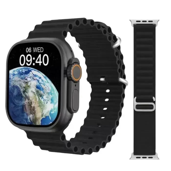 Smartwatch Ultra 8 T900 2 Pares De Manillas Negra