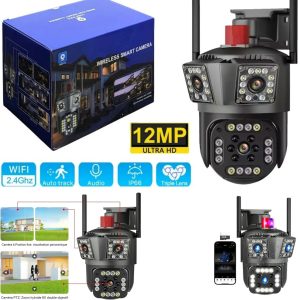Camara Seguridad 4K 3 Lentes