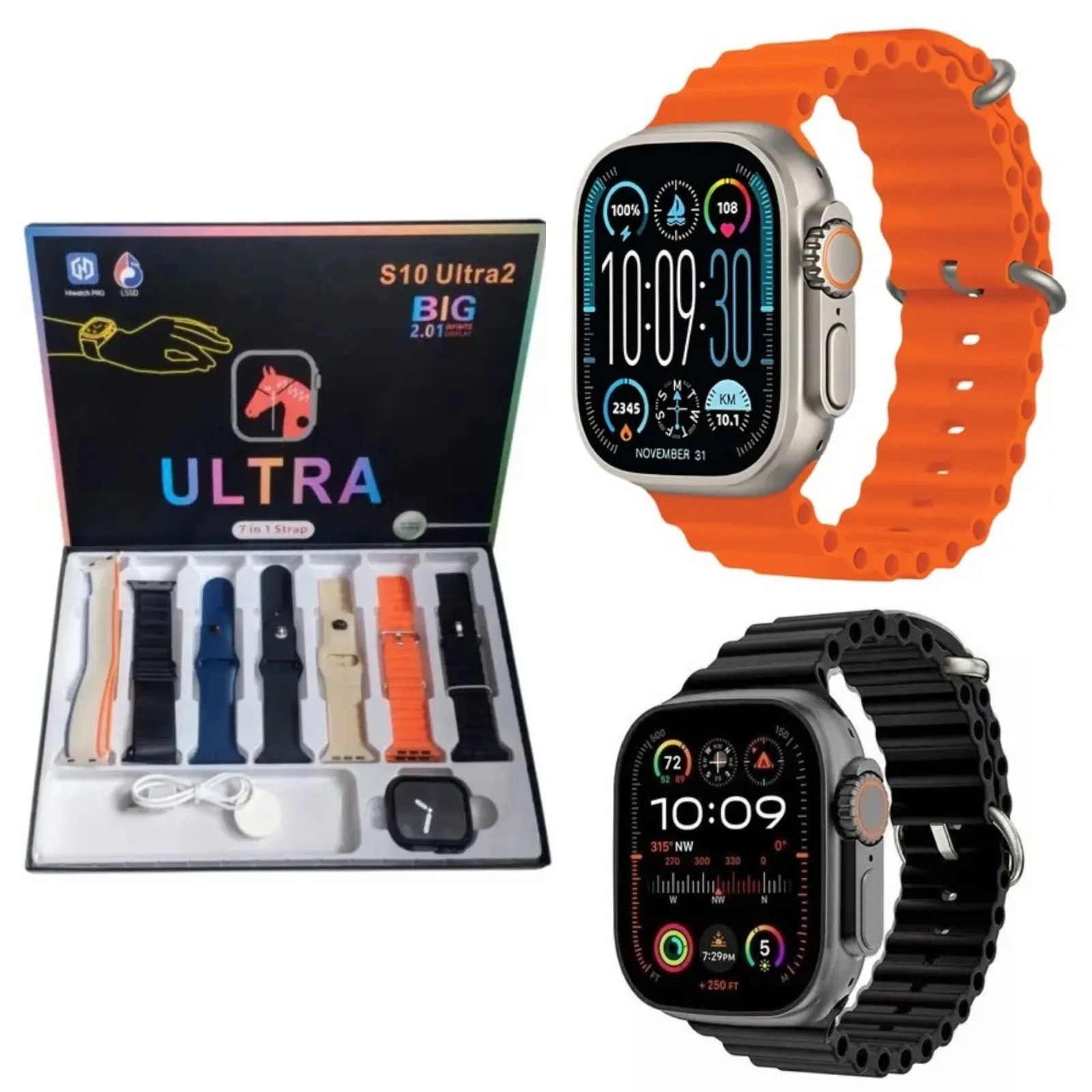 Smartwatch Ultra S10 + 7 Manillas