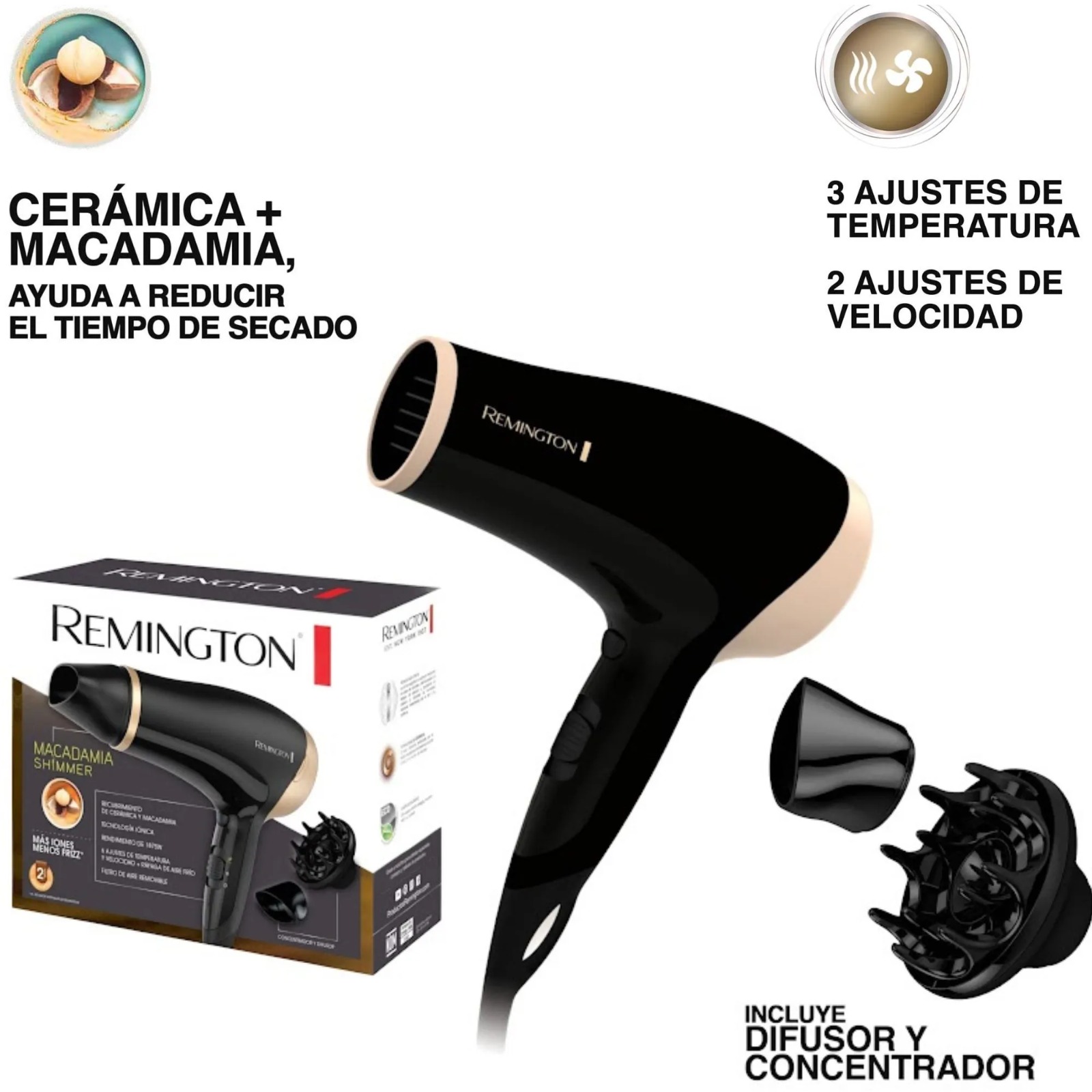 Secador De Cabello Remington Original D3017