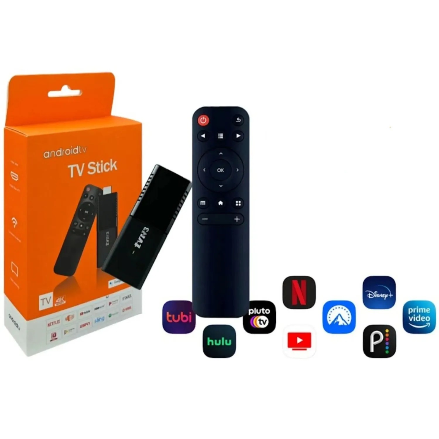 Convertidor Smart Tv 4K Android TV Stick 2G + 16G Netflix