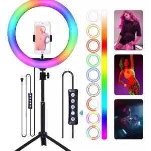 Aro De Luz Multicolor 26 cm RGB + Trípode