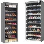 Organizador De Zapatos Anti Polvo 9 Pisos Hasta 30 Pares