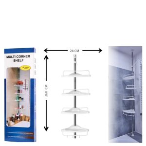 Organizador Ducha Esquinero Multifuncional Ducha Y Baño 4 Niveles