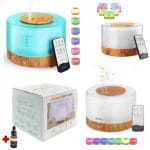 Humidificador Led Remoto + Control + Esencia Humificador 300ML