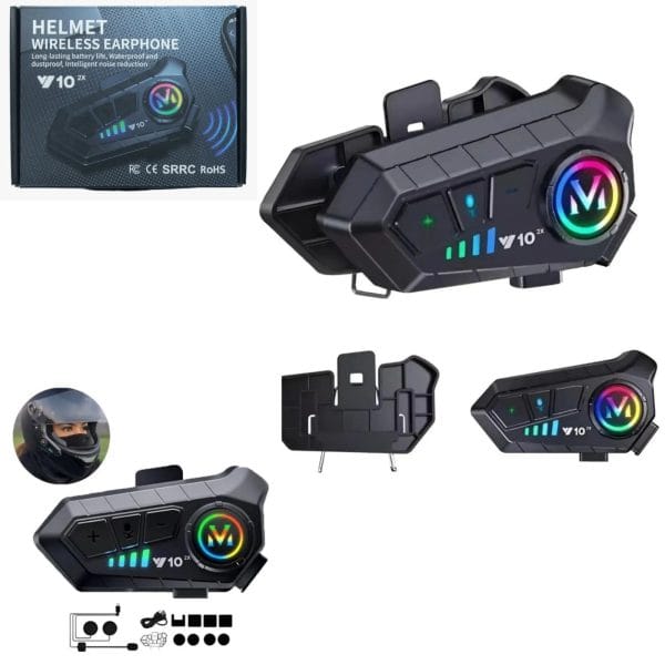 Intercomunicador Casco Moto Y10X2 300M