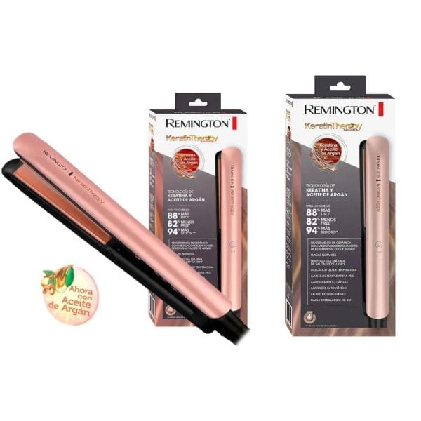 Plancha Cabello Remington Keratina Argan