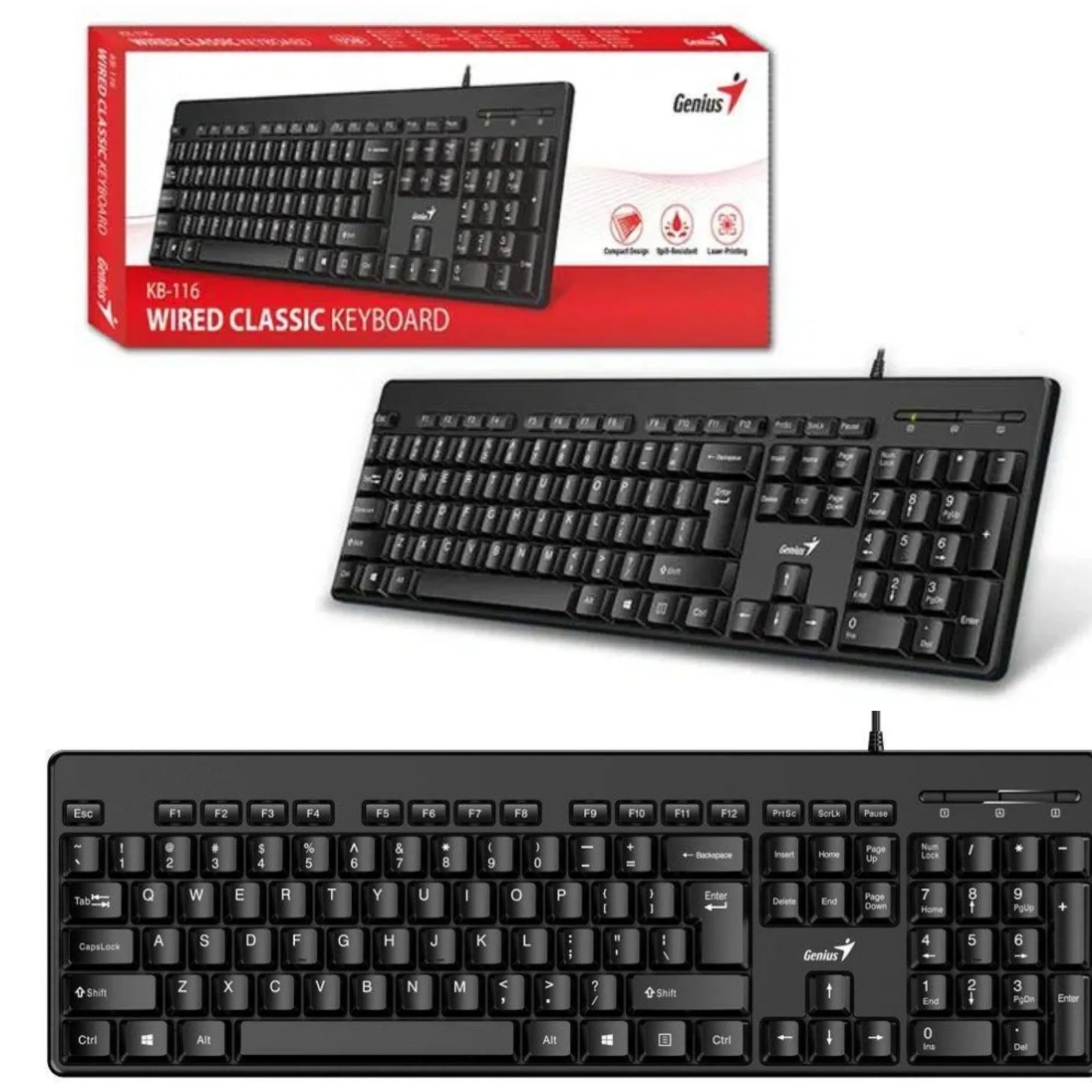 Teclado Genius PC Computador Original Genius Alambrico