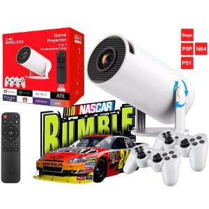 Proyector Juegos Smart Tv 4K Proyector + 10000 Juegos Cine En Casa